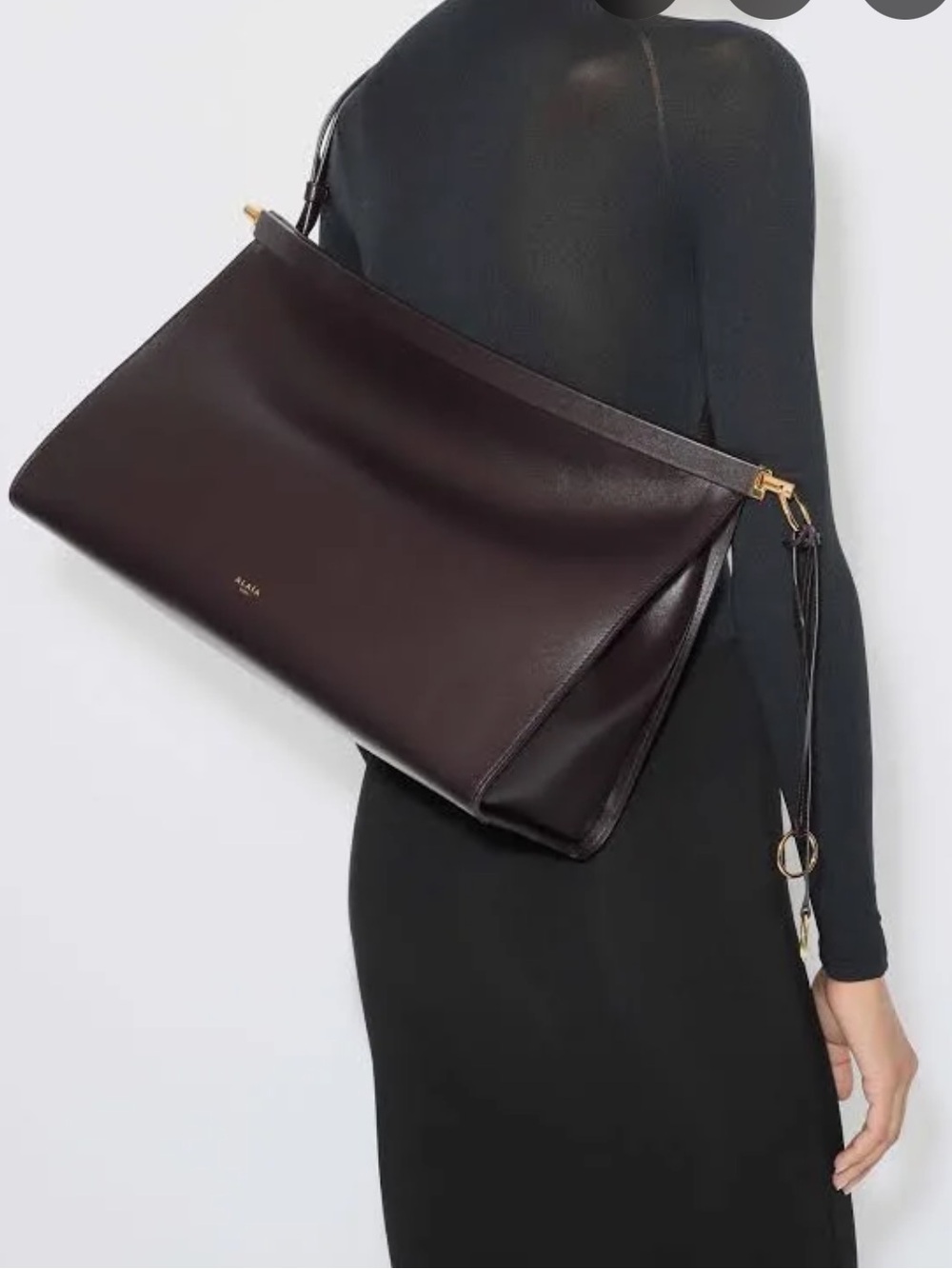 Alaia Le Click East West Large Chocolate Brown Bag ✨ 🍫 - Picture 6 of 6